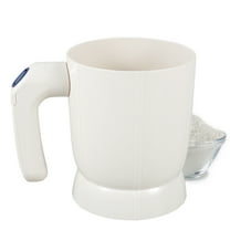 Ikoopy Electric Flour Sifter Battery Operated Electric Baking Sifter Handheld Flour Sieve with Stainless Steel Fine Mesh Detachable Flour Sifter Cooking Baking Tool for Cooking Baking Pastry