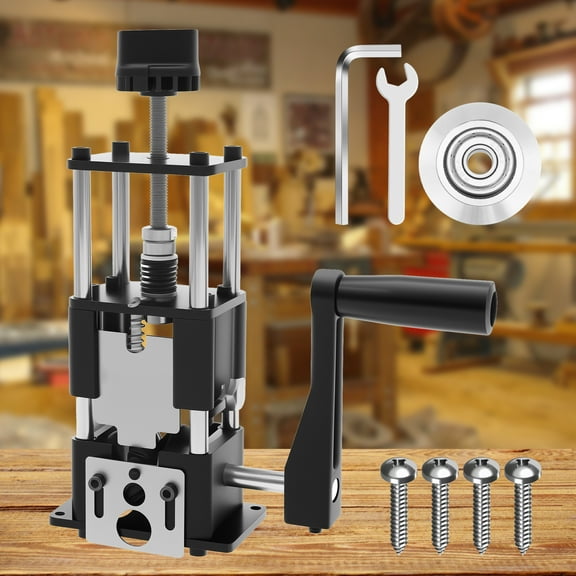 Ikoopy Hand Crank Wire Stripper Portable Drill Driven Cable Stripper Machine Adjustable Manual Scrap Wire Peeler Tool for Cable Black