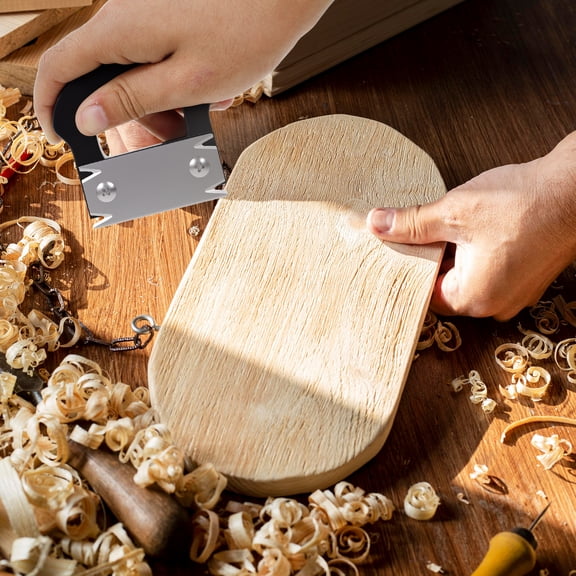 Ikoopy Handheld Edge Banding Trimmer with 5 Replacement Blades Portable Edge Band Cutter with Plastic Handle and Stainless Steel Blade for Woodworking