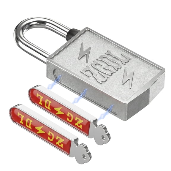 Ikoopy Keyless Hole Magnetic Padlock Waterproof Anti Pry Magnetic Padlock with 2 Keys Suitable for Outdoor Doors Cabinets Gates