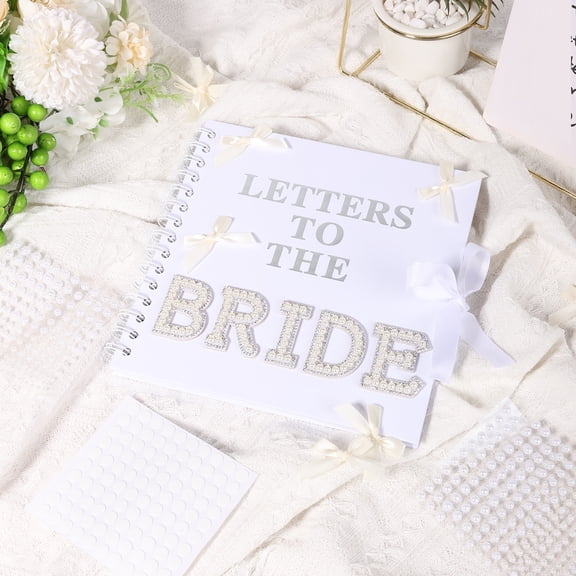 Ikoopy Letters To The Bride Scrapbook Kit 8 Inch Creative DIY Blank Bride Scrapbook Wedding Memory Book Photo Album 20 Pages for Wedding