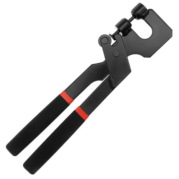 Ikoopy Light Steel Keel Clamp Pliers Tight Bite Punch Pliers Precise Efficient Arc Cutting Punch Strong Connection Ridge Clamp for DIY