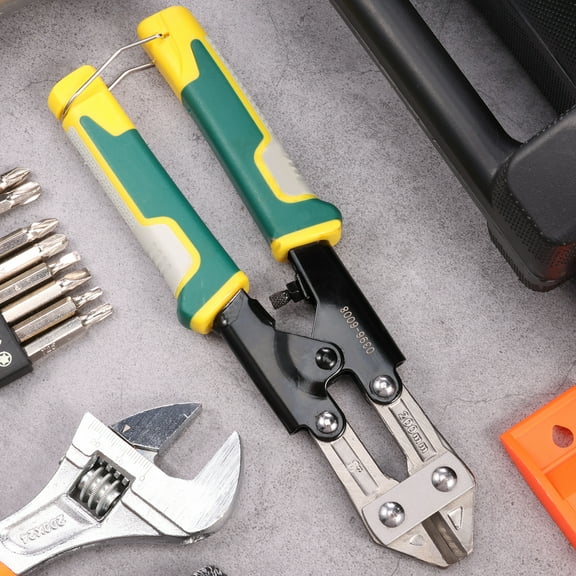 Ikoopy Mini Bolt Cutter 8 Inch Heavy Duty Small Wire Cable Cutter Labor Saving Bolt Cutter Chrome Vanadium Steel Handheld Wire Cutters Portable Bolt Cutter for Wire Cables Chains