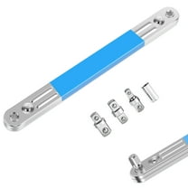 Ikoopy Offset Extension Wrench Carbon Steel Tight Reach Extension Wrench Set with 1/4 3/8 1/2 inch Square Drive Adapters for Tight Space