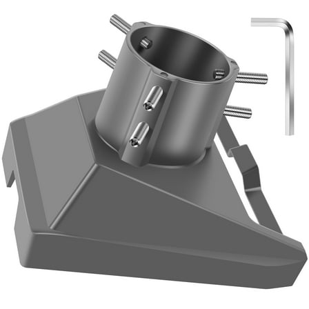 Ikoopy Pipe Adapter Mounting Kit for Starlink Gen 3 Aluminum Alloy Pole Adapter Mounting Kit Rustproof Pipe Adapter Installation Kit Roof Bracket Mount Plate Base for 1-2 Inch Pole