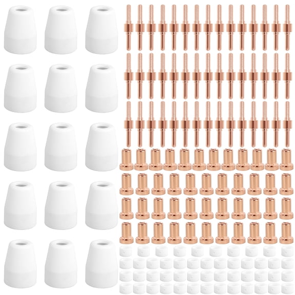 Ikoopy Plasma Cutter Consumables Set for PT-31 Reusable Plasma Torch Cutting Consumables Lightweight Plasma Cutter Machine Consumables Plasma Cutter Accessories for Plasma Cutter