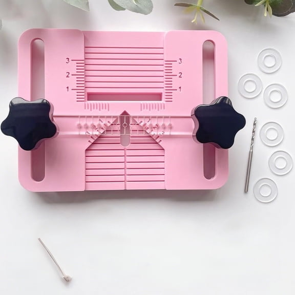 Ikoopy Polymer Clay Earring Drill Guide Piercing Tool for Clay Beads Hole Positioning Design Wear Resistant for Jewelry Making Crafts DIY Projects