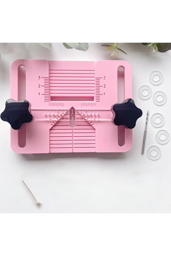 Polymer Clay Earring Drill Guide Piercing Tool for Clay Beads Hole Positioning Design Wear Resistant for Jewelry Making Crafts DIY Projects