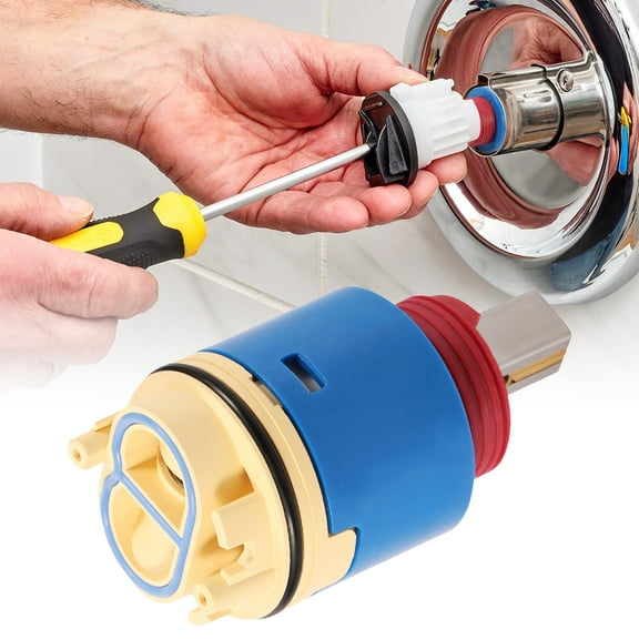 Ikoopy Pressure Balancing Cartridge Replacement for RK7300 CART 3P Easy Install Pressure Balance Valve Core for Shower Faucet