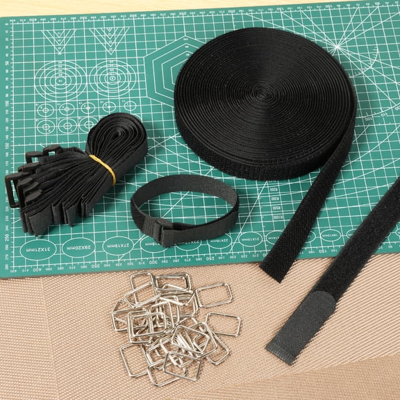 Ikoopy Reusable Fastening Cable Tie Multipurpose Fastening Cable Strap Nylon Hook and Loop Strap for Home Office and Data Center