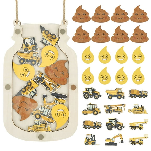 Ikoopy Reward Storage Jar for Toddler Hanging Reward System Behavior Chart for Potty Teeth Brushing Bedtime Daily Reading Training