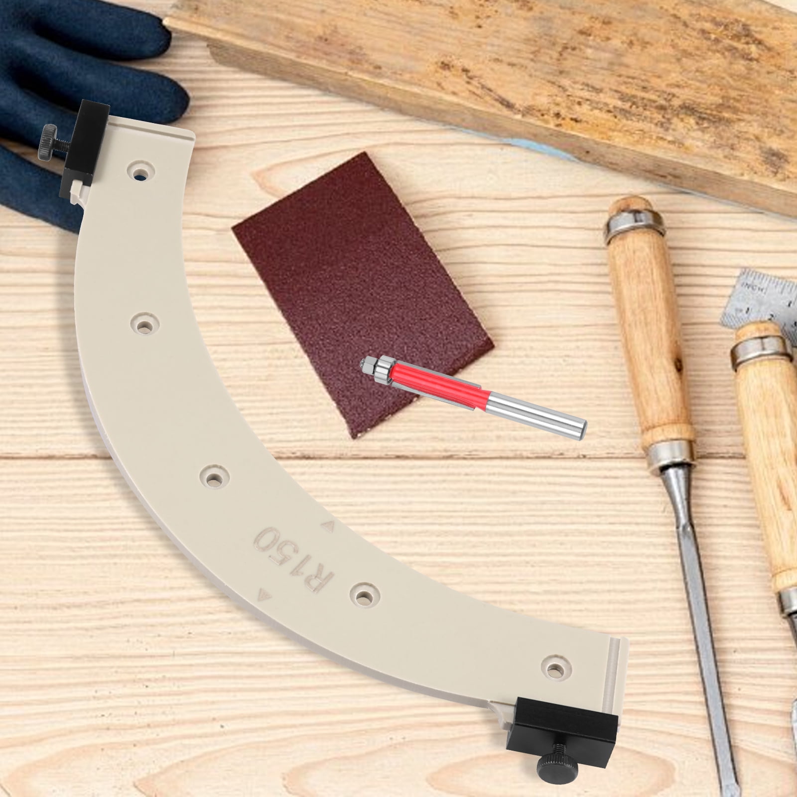 Ikoopy Round Corner Radius Template Portable Radius Jig Router Template ...