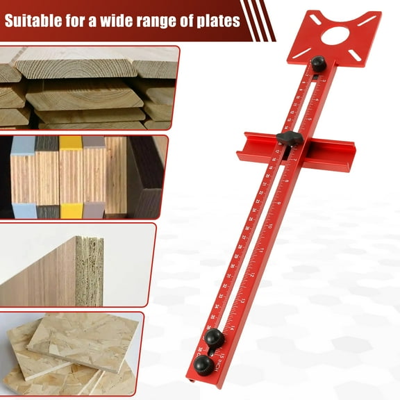 Ikoopy Router Milling Groove Bracket Aluminum Alloy Router Circle Cutter Jig Woodworking Circle Cutting Guide Tool for Carpenter