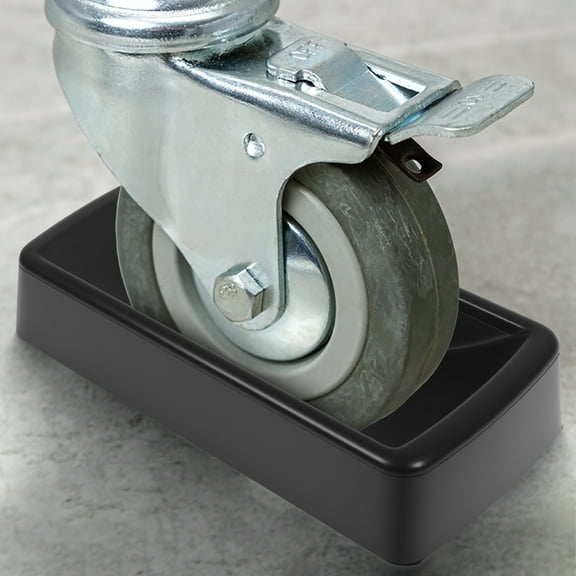 Ikoopy Rubber Jack Wheel Chock Dock Block Heavy Duty Stabilizer with Drain Holes Reusable Secure Fit Easy Installation for Caravans Trailers​