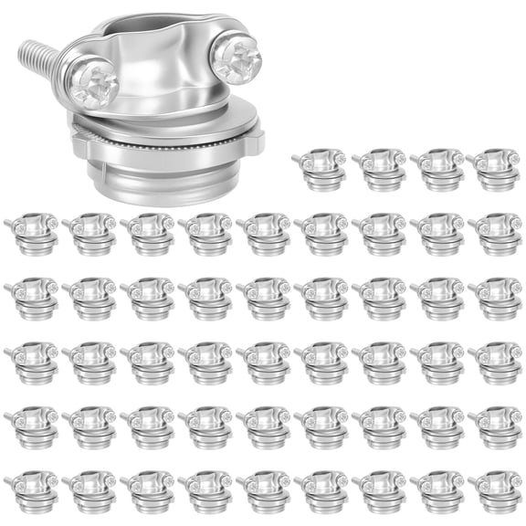 Ikoopy Screw Type Cable Clamp Zinc Alloy Anti Rust Electrical Wire Holder High Hardness Suitable for Industrial Applications