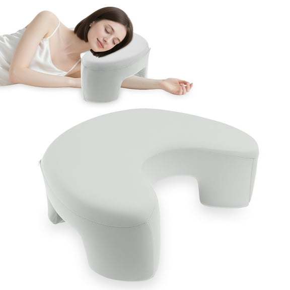 Ikoopy Side Sleeper Pillow with Arm Hole Ergonomic Side Sleeping Pillow Comfortable Memory Foam Neck Support Cushion for Bed Sofa