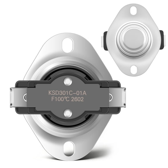 Ikoopy Snap Disc Thermostat Switch 100°F ON and 85°F Off Wood Stove Fan Thermostat Switch Fit for Fireplace Blower Fans Solar Water Heater