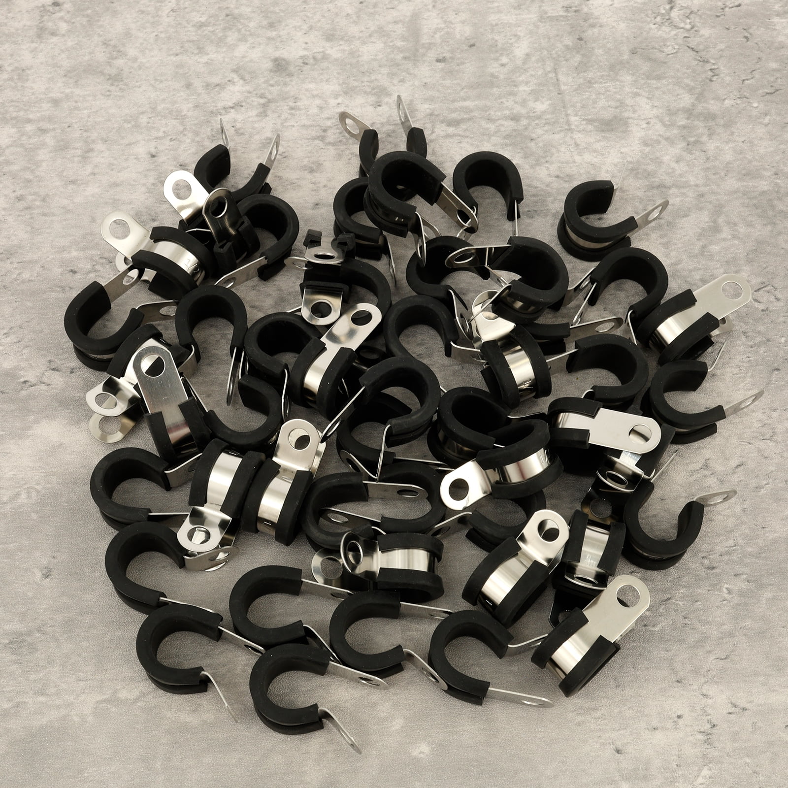 Ikoopy Stainless Steel Cable Clamp Kit Easy to Install Solid Hose Pipe ...