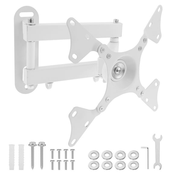 Ikoopy TV Wall Bracket for Most 14 to 32 Inch TVs Adjustable Wall Mounting TV Stand Extension Heavy Duty Arm Mount Bracket for Motorhome RV Camper Van