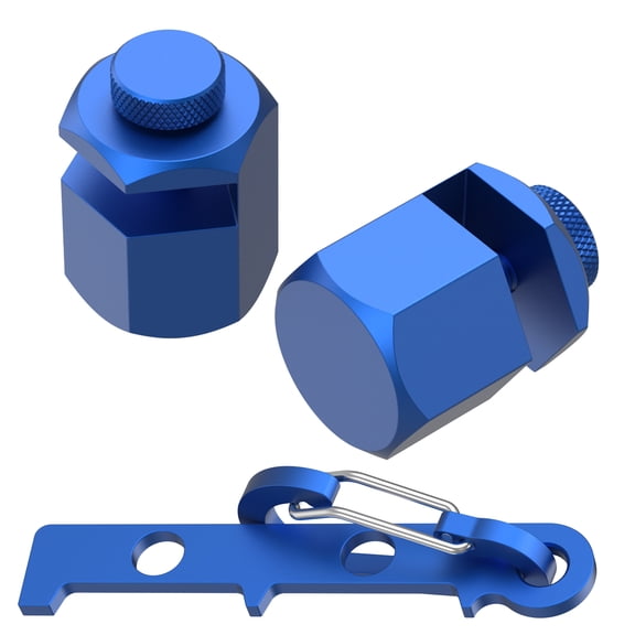 Ikoopy Tall Stair Gauges for Framing Square Aluminum Alloy Stair Gauge Knob Tool with Holder and Hook Accurate Stair Gauges Layout Tool Metal Stair Stringer Layout Tool for Carpentry