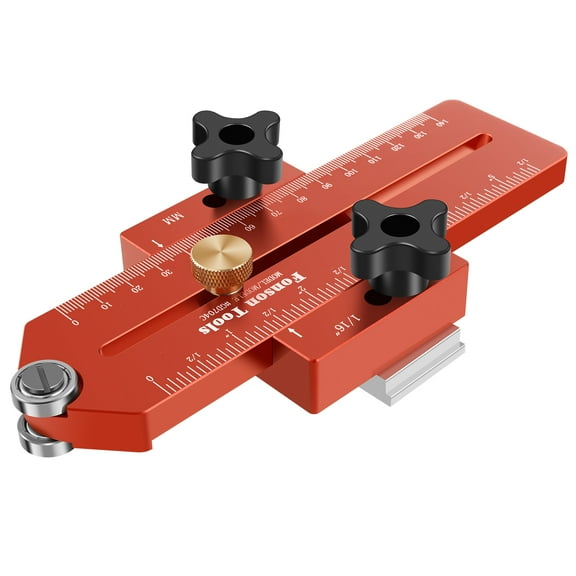 Ikoopy Thin Rip Table Saw Jig Aluminum Alloy Table Saw Jig Guide Tool Adjustable Woodworking Band Saw Jig Safe Table Saw Fence Guide Table Saw Accessories for Table Saw Band Saw