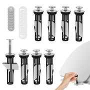 Ikoopy Toilet Seat Fastener Bolt Kit Heavy Duty 304 Stainless Steel Toilet Seat Fixing Screw Replacement Set for Bathroom