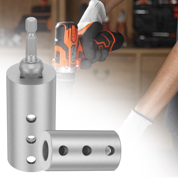 Ikoopy Trailer Jack Drill Adapter Stainless Steel Trailer Jack Crank Handle Cordless Drill Adapter with a 1/2 Inch Socket Adapter Bit Practical Trailer Jack Electric Drill Adapter