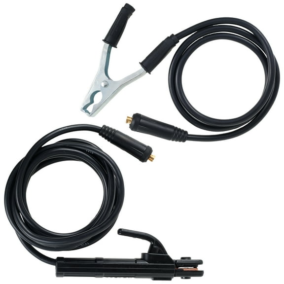 Ikoopy Welding Electrode Holder Stick Plier with Cable Copper MMA/ARC Welding Ground Clamp with Cable Stable Welding Rod Clamping Tool Welding Stick Plier Clamp for 300A Welder Machine