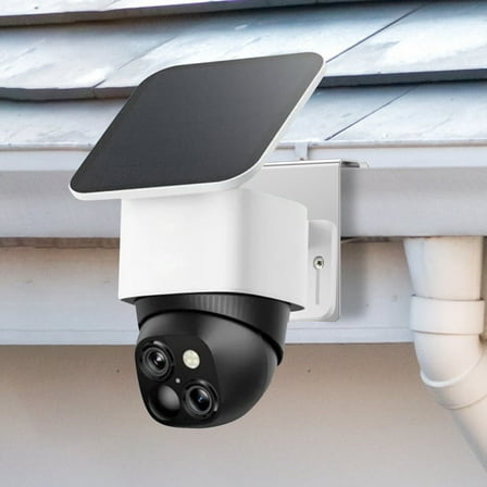 Ikoopy WiTi Gutter Mount Stainless Steel Bracket Holder Solar Security Camera Mount Easy Installation