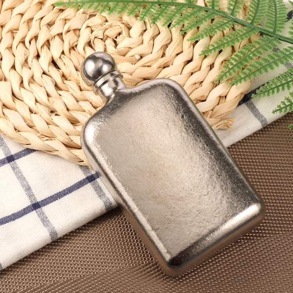 Ikoopy Wine Flask 240ml Lightweight Titanium Flask for Outdoor Multifunctional Portable Titanium Wine Bottle for Camping Picnic Traveling