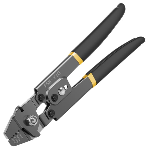 Ikoopy Wire Rope Crimping Tool Portable Professional Fishing Line Swaging Tool Wire Rope Swager for Gardening Cable Aluminum Oval Sleeves