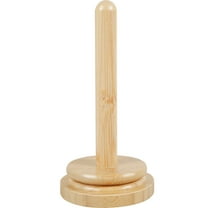 Ikoopy Wooden Yarn Holder Rotatable Bamboo Yarn Skein Spinner Revolving Yarn Ball Stand Smooth Yarn Ball Holder Dispenser Crochet Accessory for Knitting Crocheting Yarn