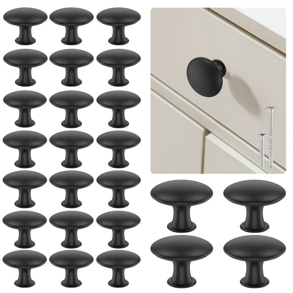 Ikoopy 25Pcs Drawer Knob Set Zinc Alloy Cabinet Handles Rustproof Gold Dresser Knobs with Screws Decorative Drawer Pull Handle Furniture Knobs for Kitchen Cabinets Drawer Dresser