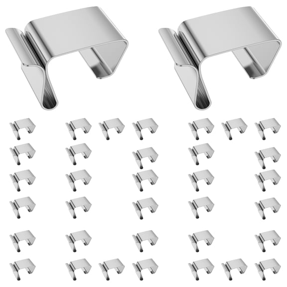 Ikoopy 50/100Pcs Gutter Hooks Stainless Steel Christmas Lights Clips for Christmas Lights Holiday Lights Clips for Guttering