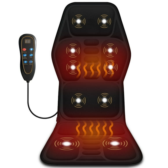 Ikristin Back Massager with Heat, Soothing Memory Foam Massage Chair Pad for Car use, Best Gifts
