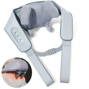 Ikristin Neck and Shoulder Massager with Heat, 4D Deep Tissue Kneading Massage, Cordless Massager for Back and Shoulder Pain, Deep Kneading Back Massager, Gift for Mom Dad