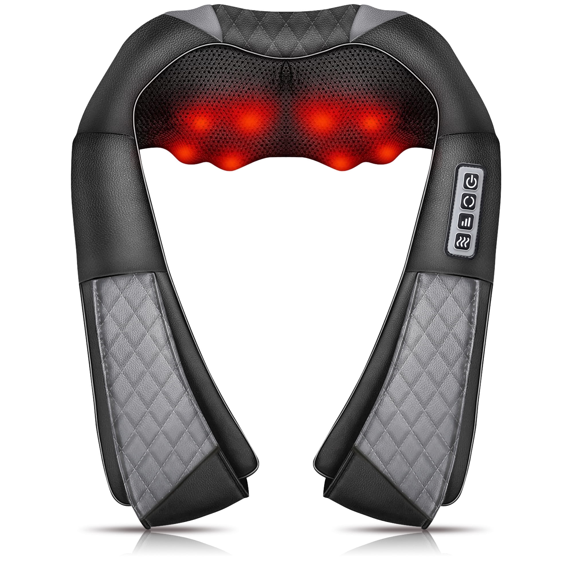 Ikristin Neck and Shoulder Massager with Heat, Shiatsu Shoulder Massager for Full Body, Deep Tissue 3D Kneading Massage Pillow for Shoulder, Back, Body Muscle Pain Relief, Gifts for Women Men