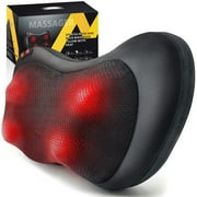 Ikristin Shiatsu Back Massager with Heat,Deep Tissue Kneading,Electric Back Massage Pillow Neck Massager for Home, Office, and Car