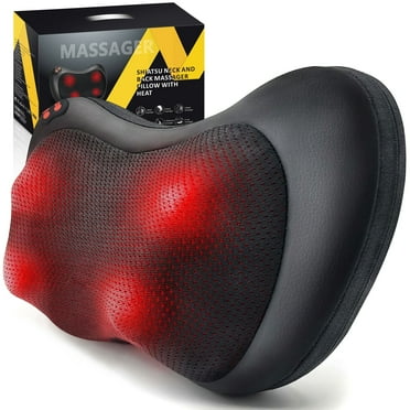 Ikristin Shiatsu Back Massager with Heat,Deep Tissue Kneading,Electric Back Massage Pillow Neck Massager, Great Gifts for Mother's Day and Father's Day