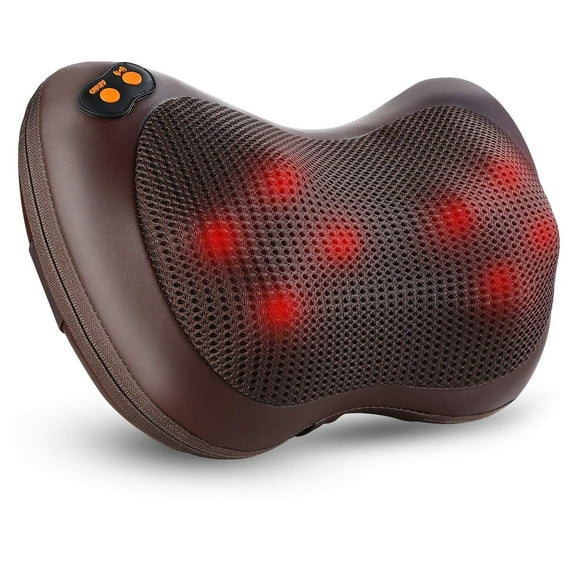 Ikristin Shiatsu Back and Neck Massager Ikristin Tissue Kneading Massage Pillow with Heat