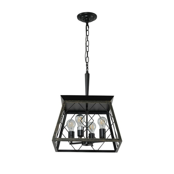 Ikuby Farmhouse Chandelier 4-Light Vintage Antique Chandeliers Light Fixture For Kitchen Dining Room Living Room(No Bulbs)W134070873