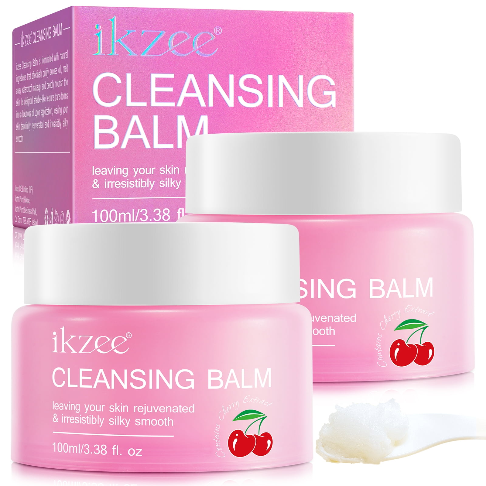 Ikzee Cleansing Balm,Melts Away Waterproof Make-Up/Oil,Face