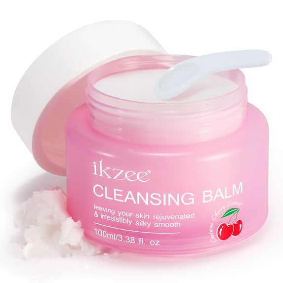 Ikzee Cleansing Balm,Melts Away Waterproof Make-Up/Oil,Face Cleanser & Makeup Remover,Eye and Lip Makeup Cleansing 3.38 fl.oz