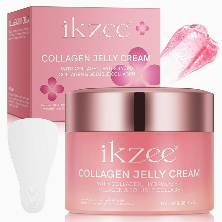Ikzee Collagen Jelly Cream, Firming Skin, Brightening & Even