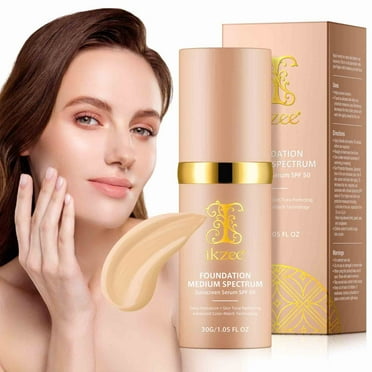 Ikzee Color Changing Foundation Liquid Base,Deep Hydration,for All Skin,1fl.oz