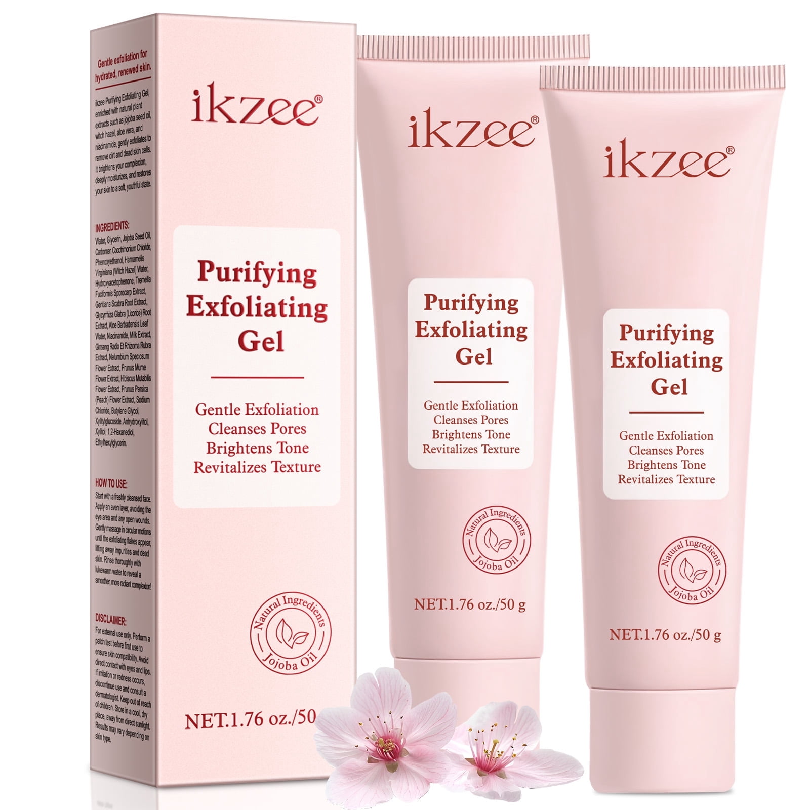 Elbbub Purifying Exfoliating Gel, 1.76 oz 2Pack, Moisturizing