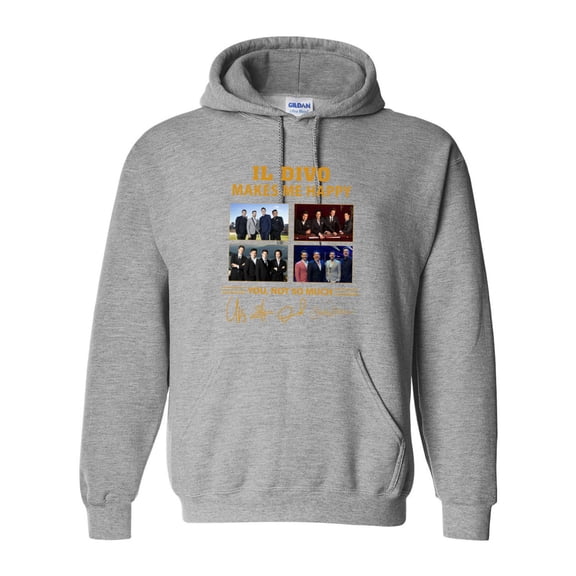 Il Divo Makes Me Happy Classical Crossover Vocal Group Music Fan Joy Star Hoodie Unisex, up to 5XL