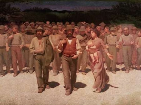 Il Quarto Stato Canvas Art - Giuseppe Pellizza da Volpedo (22 x 28)