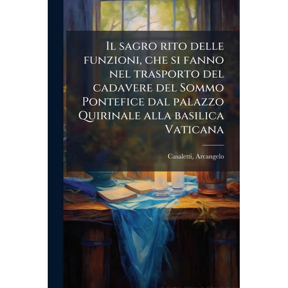 Il sagro rito delle funzioni, che si fanno nel trasporto del cadavere del Sommo Pontefice dal palazzo Quirinale alla basilica Vaticana : Sue essequie, congregazioni, ed altre ceremonie sino all' entrata dell' emi signori cardinali nel conclave, e tutti qu (Paperback)