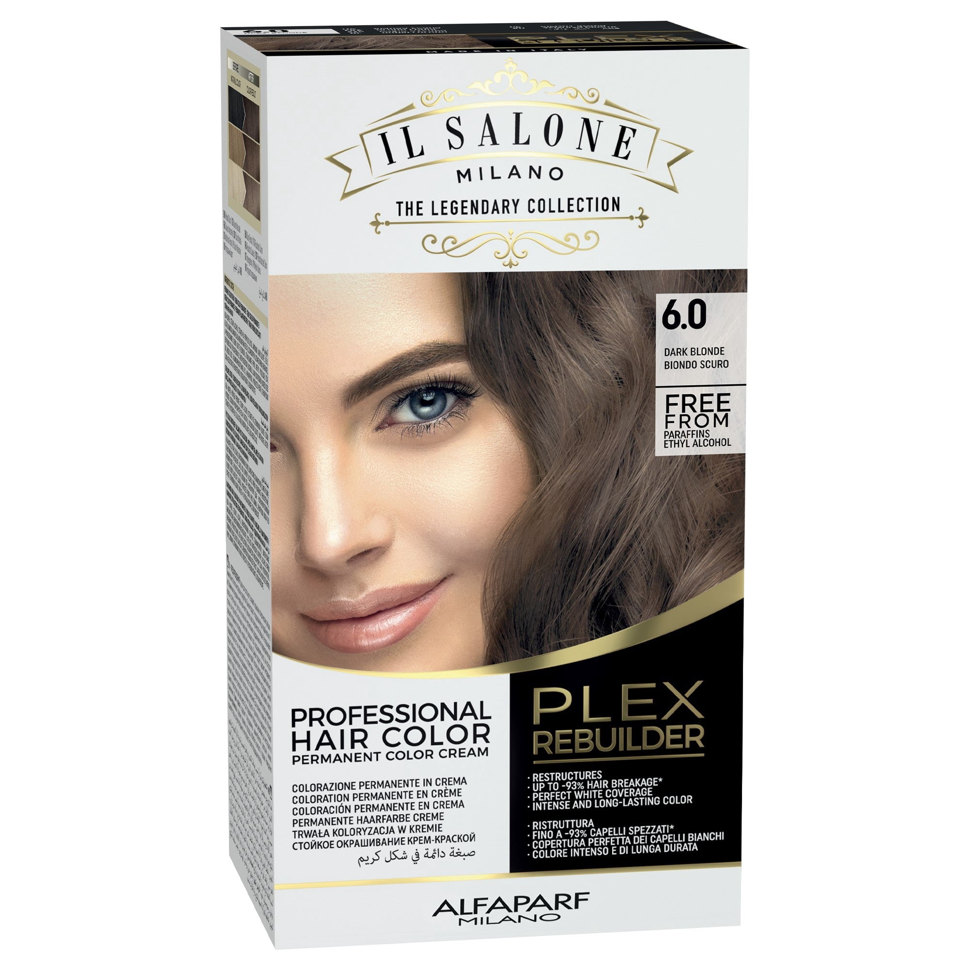 【えり】salonique REPAIR TREATMENT 4本 Il Salone Milano Plex Rebuilder Permanent Hair Color Kit - 4.0